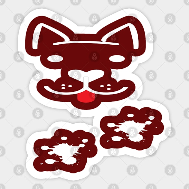 Funny dog. Pet. Funny social distancing gift for mother, dad and friend Sticker by Just Simple and Awesome